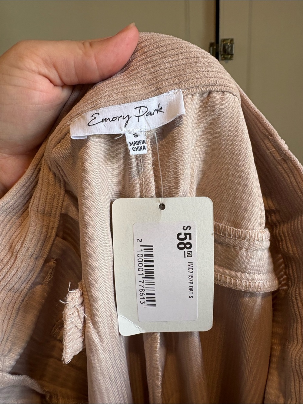 Emory Park Wide Leg Corduroy Pants - Picture 3 of 3